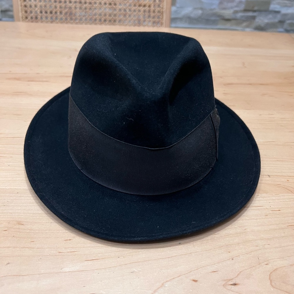 Vintage Stetson Black Fedora Hat